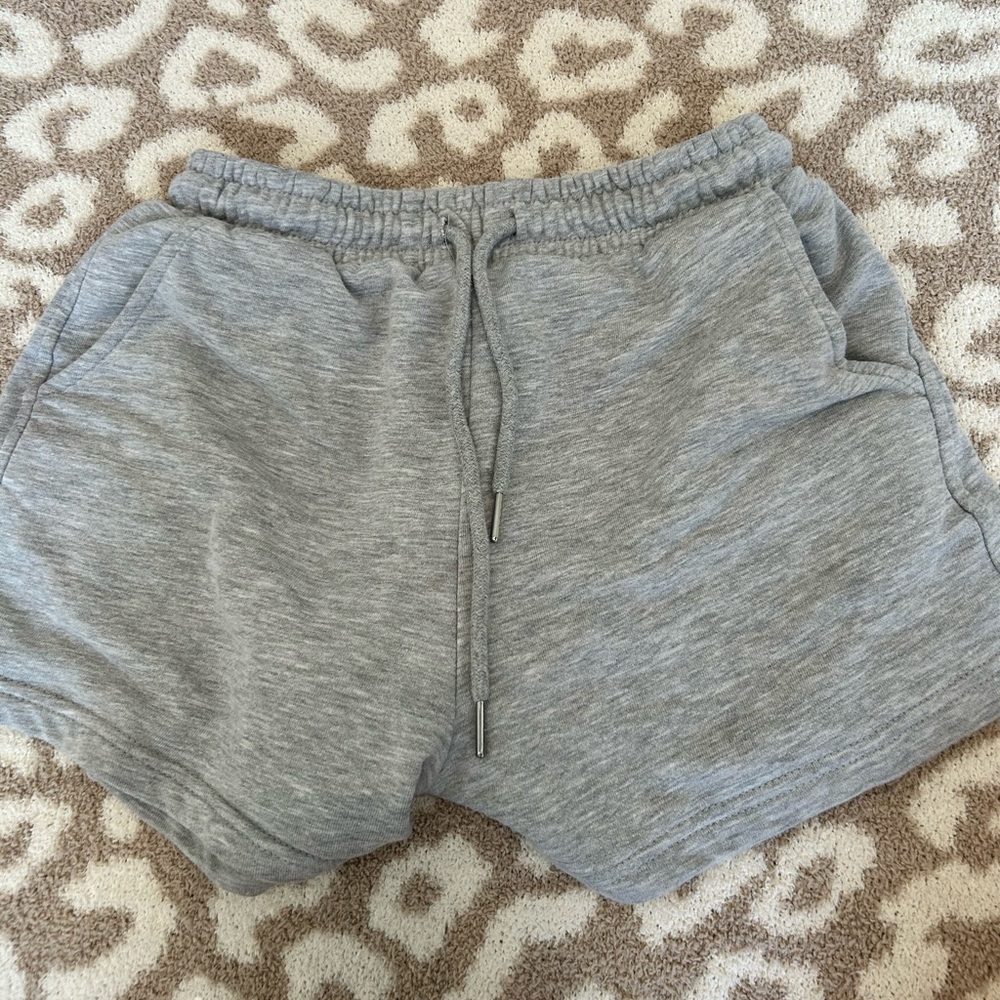 grey sweat shorts